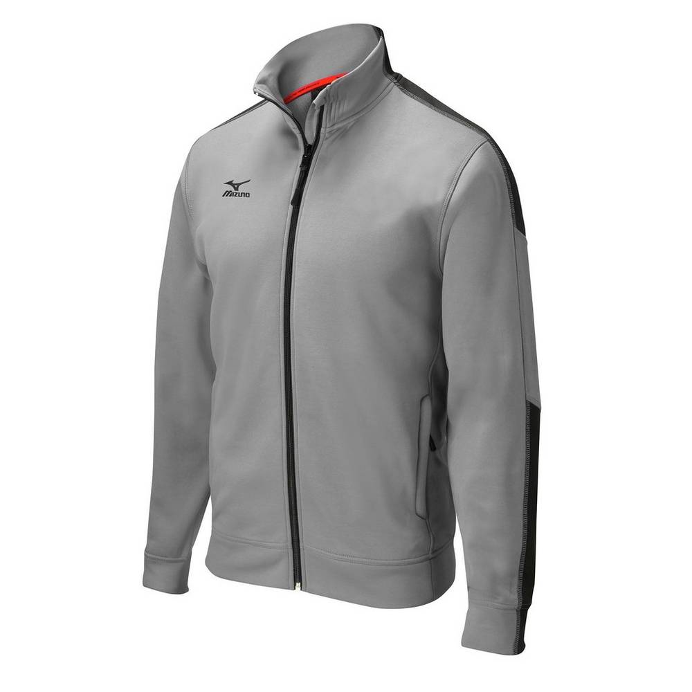 Mizuno Elite Thermal Férfi Jacke Szürke/Fekete RGZ394086